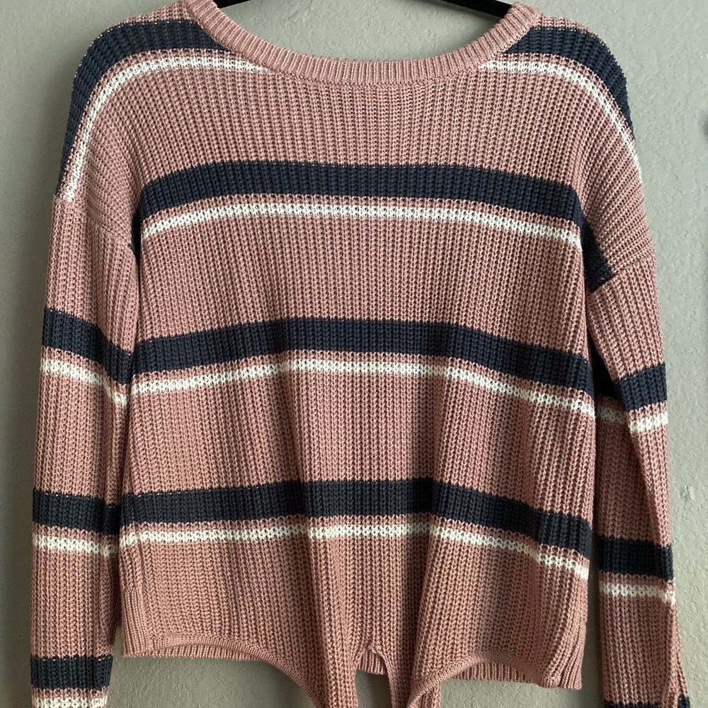Navy & Pink Sweater